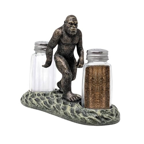 Bigfoot Salt & Pepper Shaker Set – Rustic Sasquatch Kitchen Décor Gift