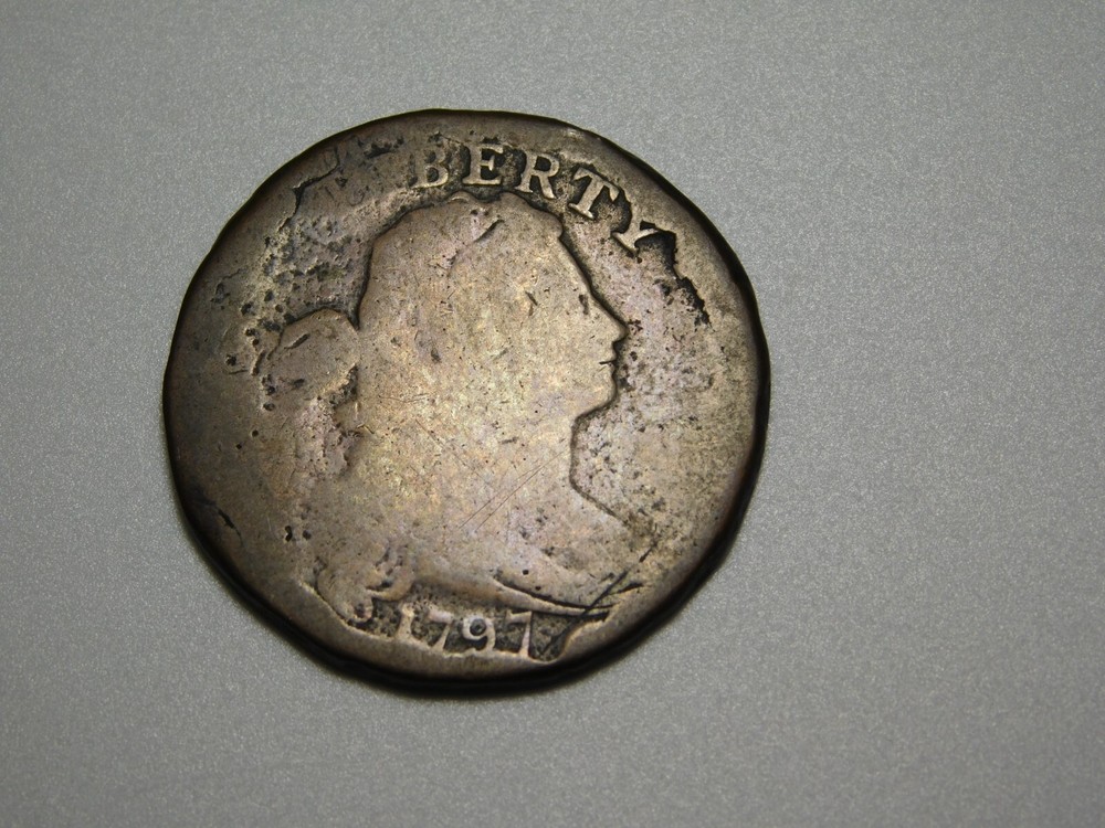VINTAGE  US  COINS  1797 DRAPED BUST   LARGE CENT