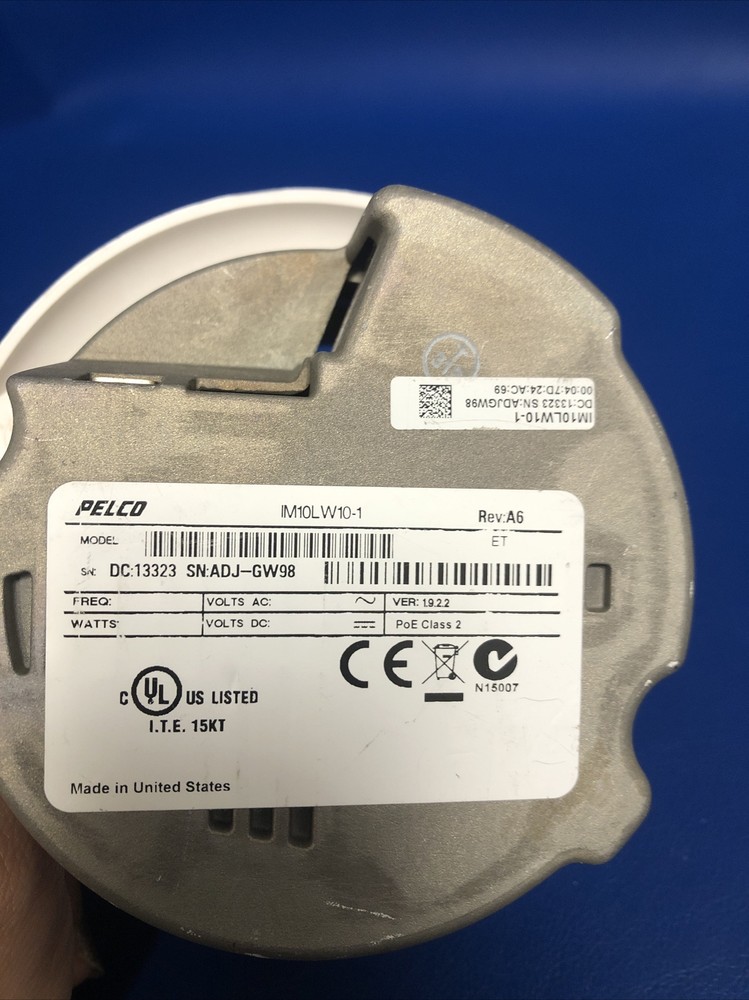 WORKING PELCO, IMS0C10-1V, DOME CAMERA / SEE PHOTO