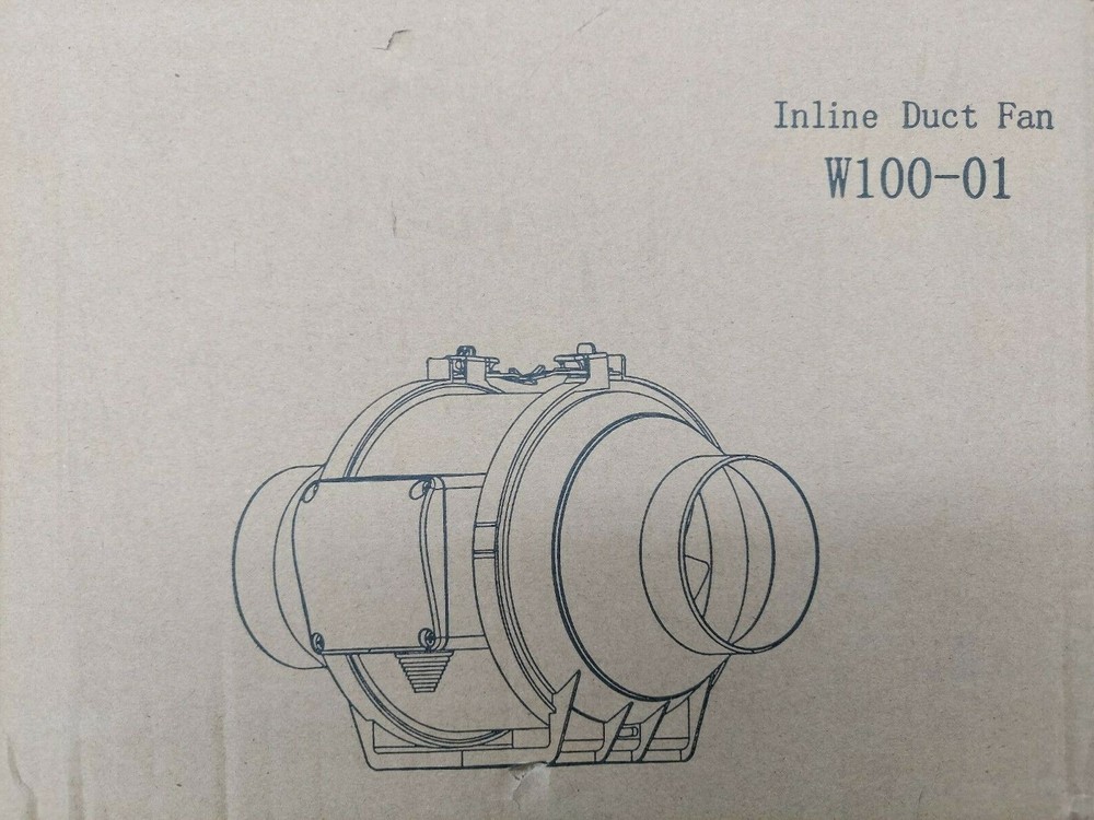 Royal Power Inline Duct Fan Model W100-01 White