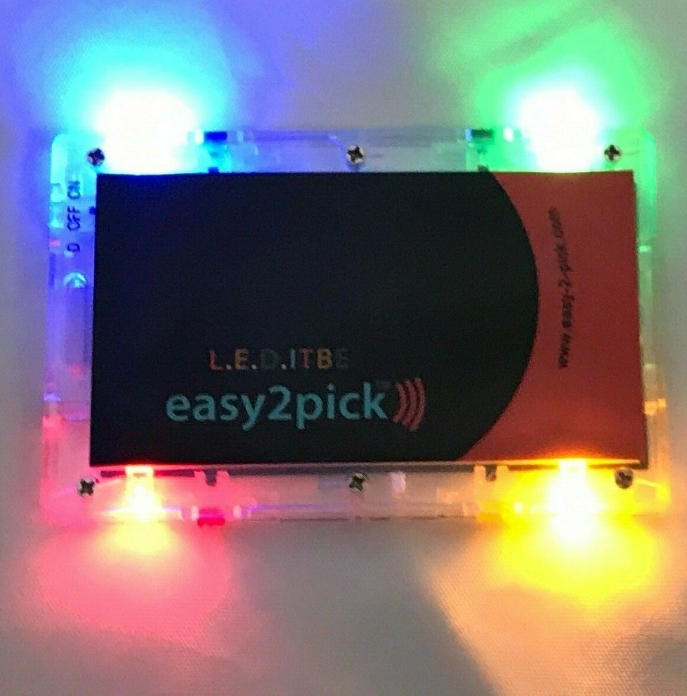 L.E.D.ITBE Easy 2 Pick Luggage Tag, Red * Opened Packaging