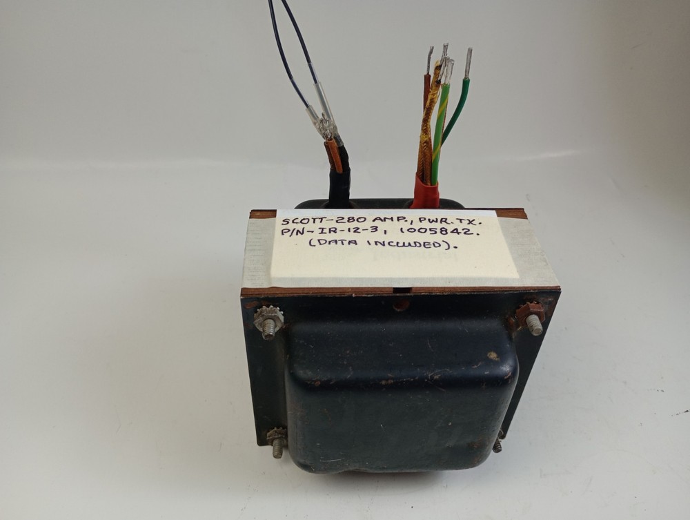1 Scott Output Transformer -Tests Good -part IR-12-3-280 Amplifier