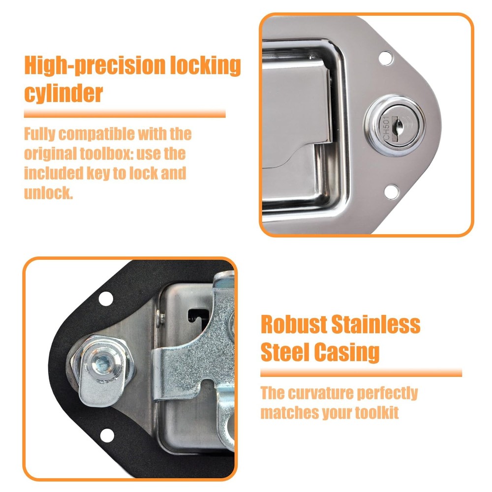 Newace 2 Pack (1 With lock+1 Without lock), 2 Non lock)