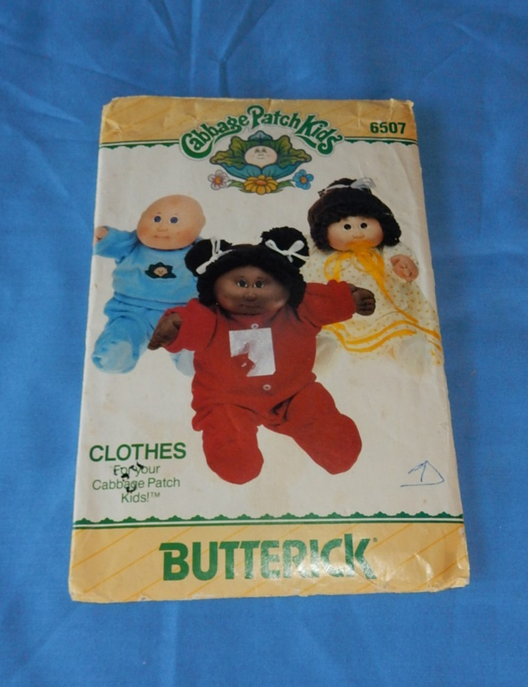 Vintage Cabbage Patch Clothes Butterick Patterns Preemie & 16" Doll PLEASE READ