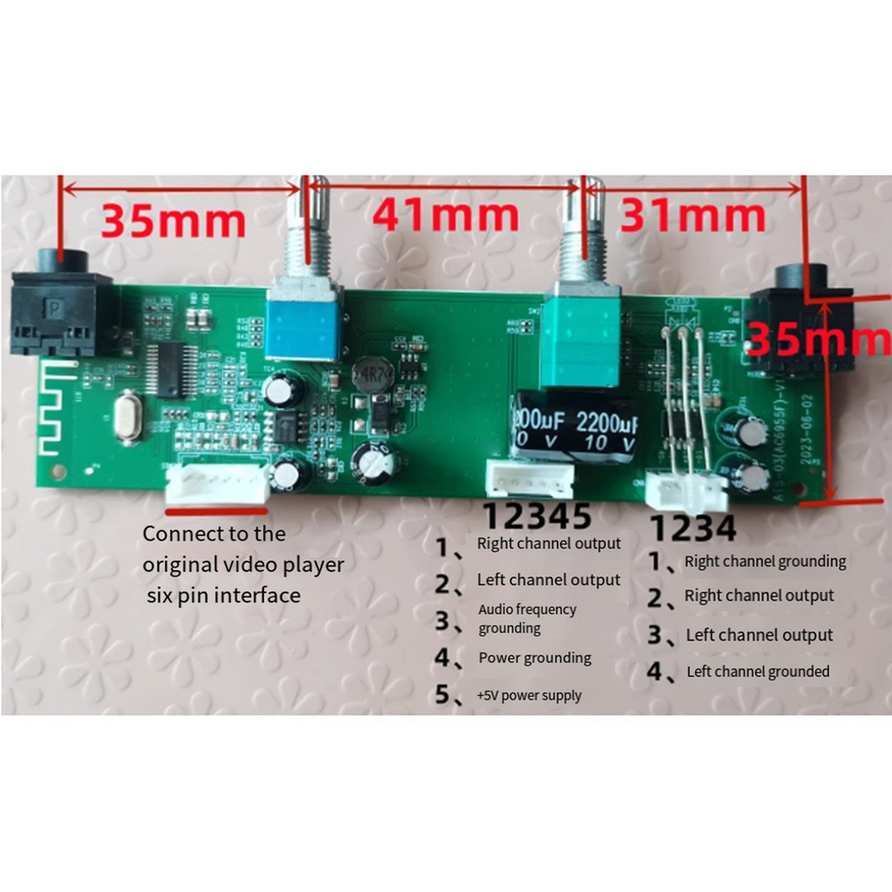 Input Phonograph Circuit Board Bluetooth-Compatible Module Record Player4602