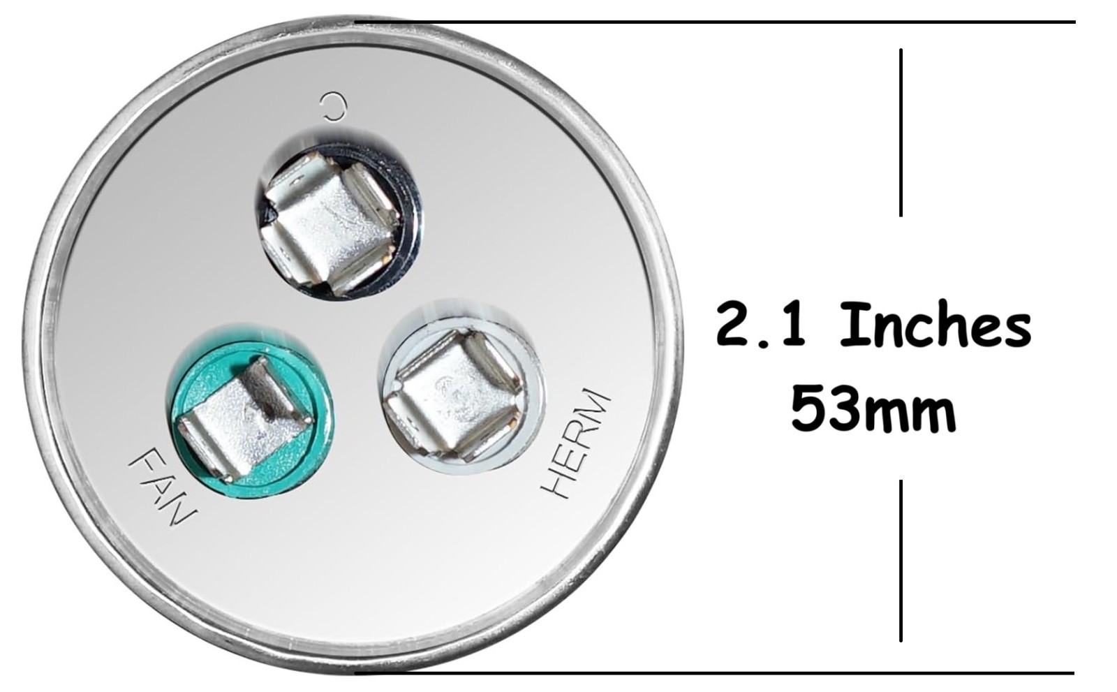 HVAC 45+5(uF/MFD) Dual Run/Start Capacitor for A/C Fan Motor and Compressor unit