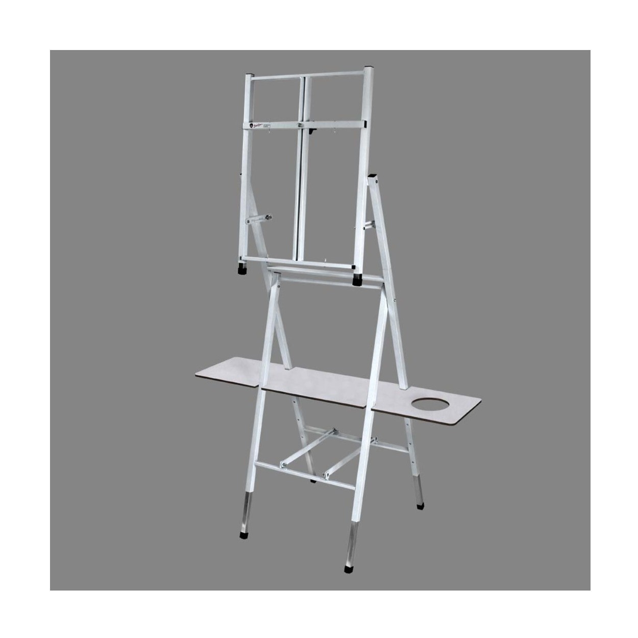 Bob Ross 2-in-1 Floor Standing Tabletop Studio Easel 4 Legged Metal (White)