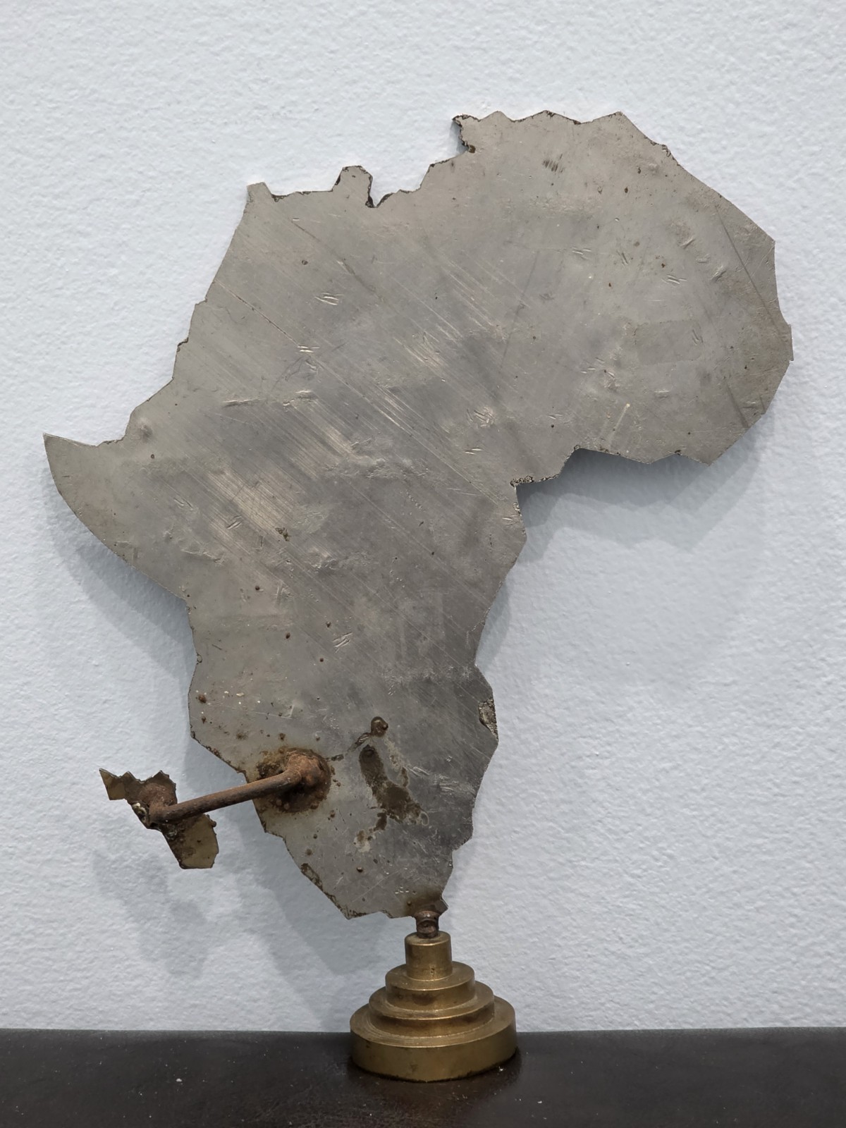 Vintage Steel Africa Map Unique Rare, Handmade, Ethnic Home Office Decor