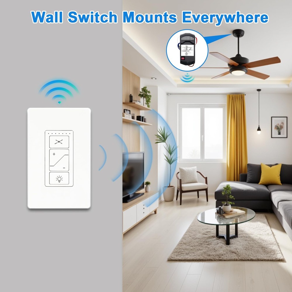 Ceiling Fan Remote Control Kit, Universal Ceiling Fan Remote Control Kit, Cei...
