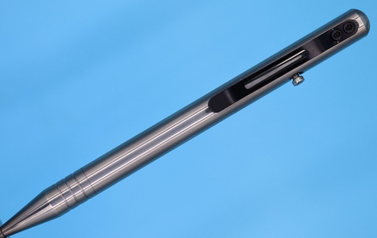 Popular Lightweight Titanium Bolt Action Ballpoint Pen with Gift Case