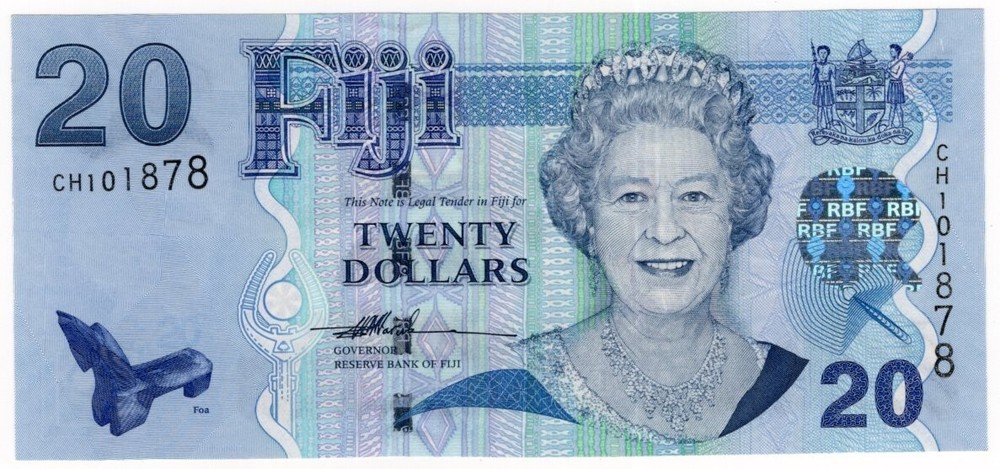 FIJI P-112a 20 Dollar 2007 UNC