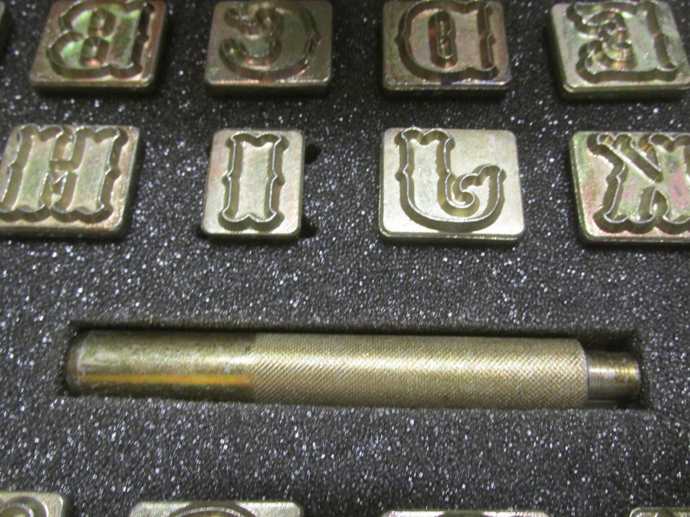 VINTAGE CRAFTOOL CO Alphabet SET #8131 3/4” New