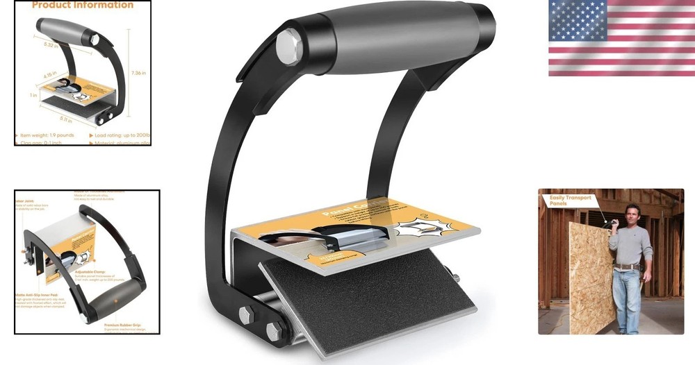 Effortless Panel Carrier Tool - Ergonomic Drywall Lifting with 200 lbs Capacity