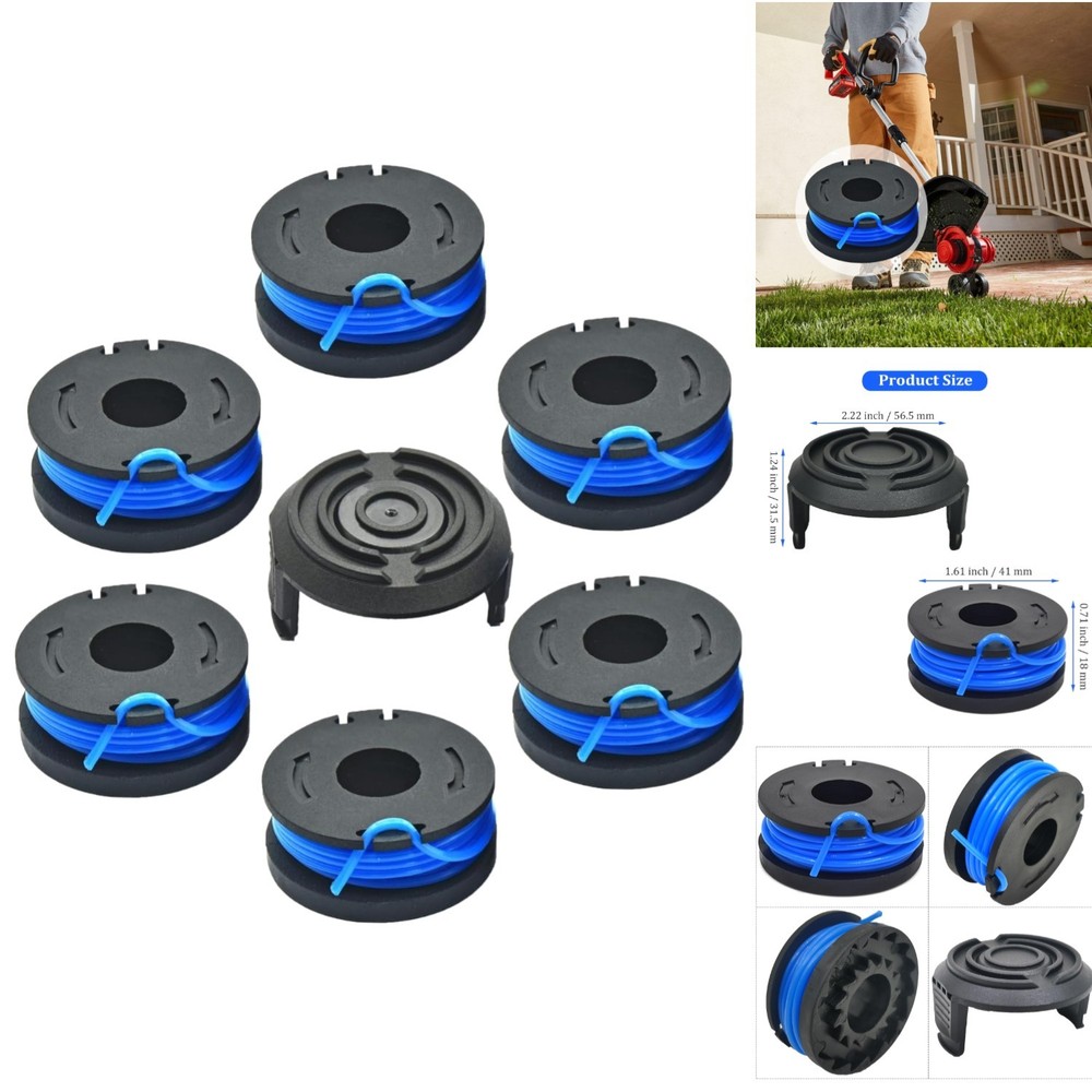 Durable 10Ft Weed Eater String Trimmer Line & Spools for Effortless Lawn Care
