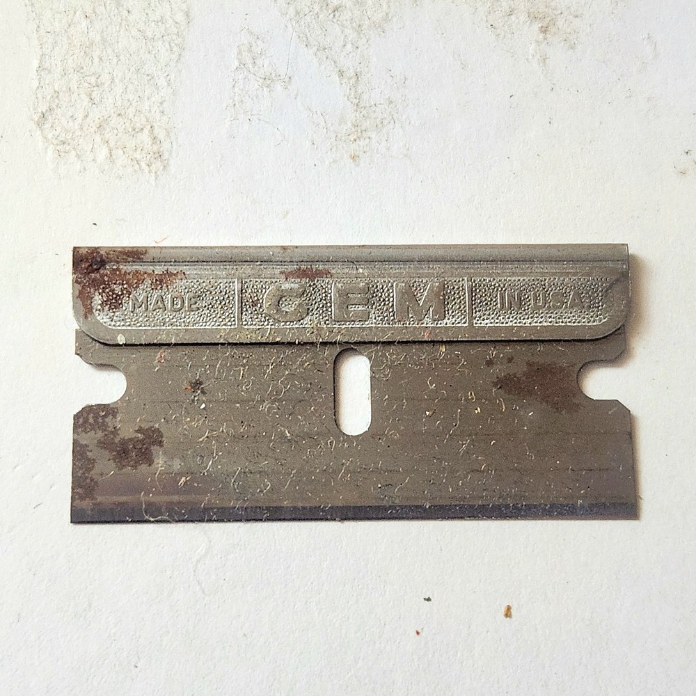 GEM DURIDIUM SINGLEDGE Razor Blade, Original Wrapper, As Is (1 Blade)