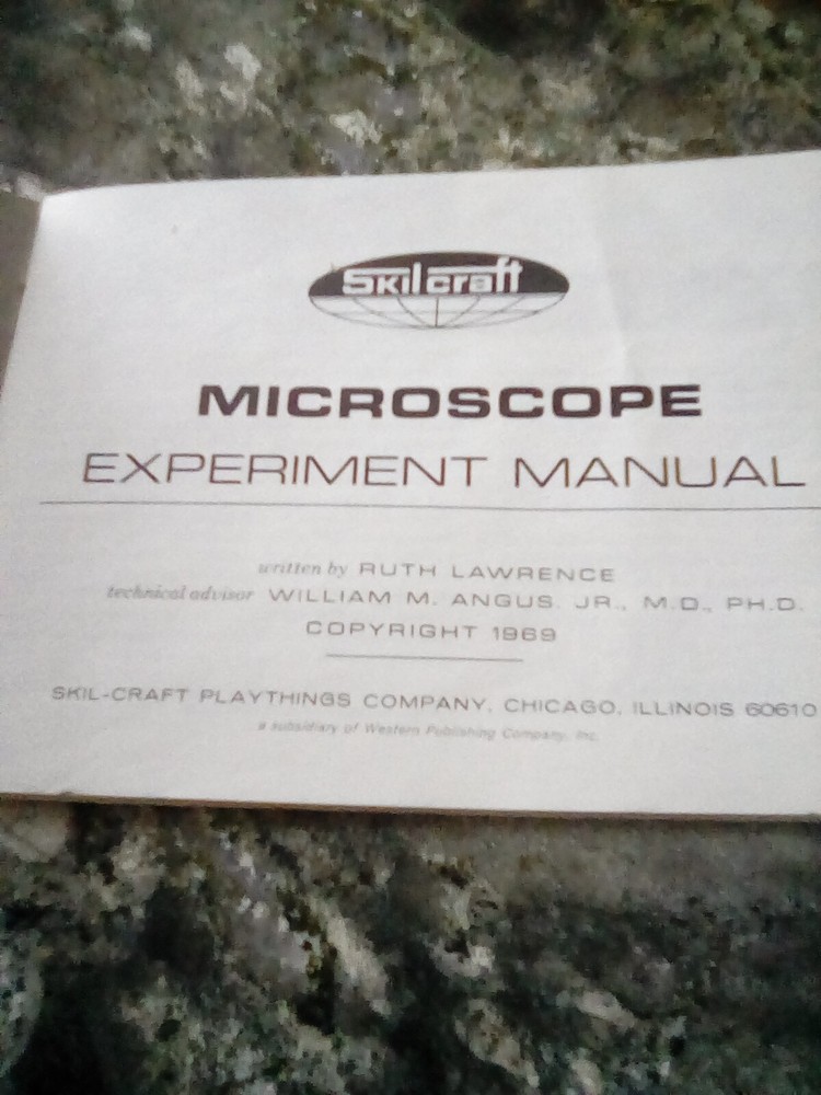 Vintage 1969 Skilcraft Microscope Manual