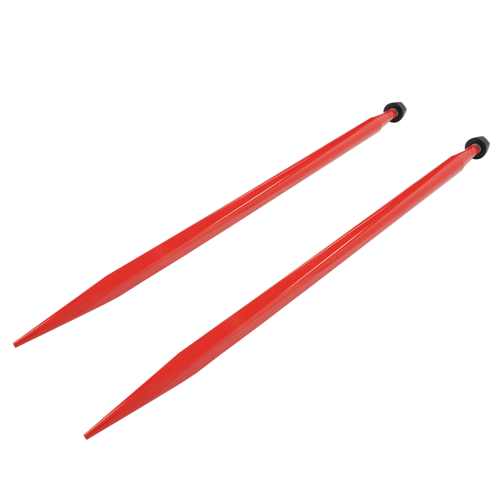2Pcs Hay Bale Spear 49" 4500 lbs Quick Attach Spike Fork for Tractors Loaders