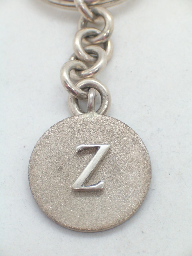Letter Keychain - Z - 925 Silver - Initial - Alphabet - Breeze -