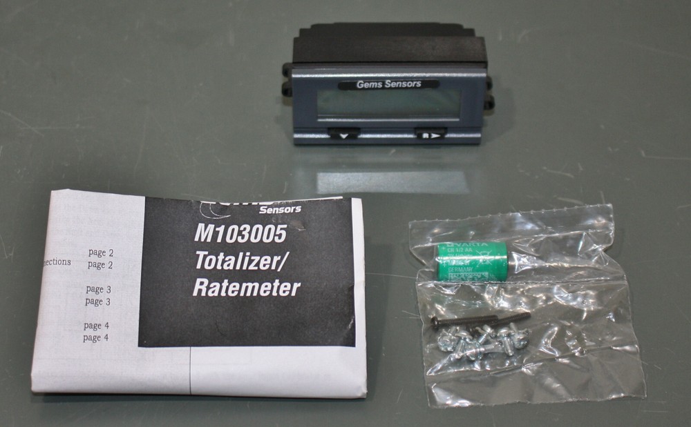 Gems Sensors Totalizer / Rate Meter / Panel Meter M103005, Electronic Display