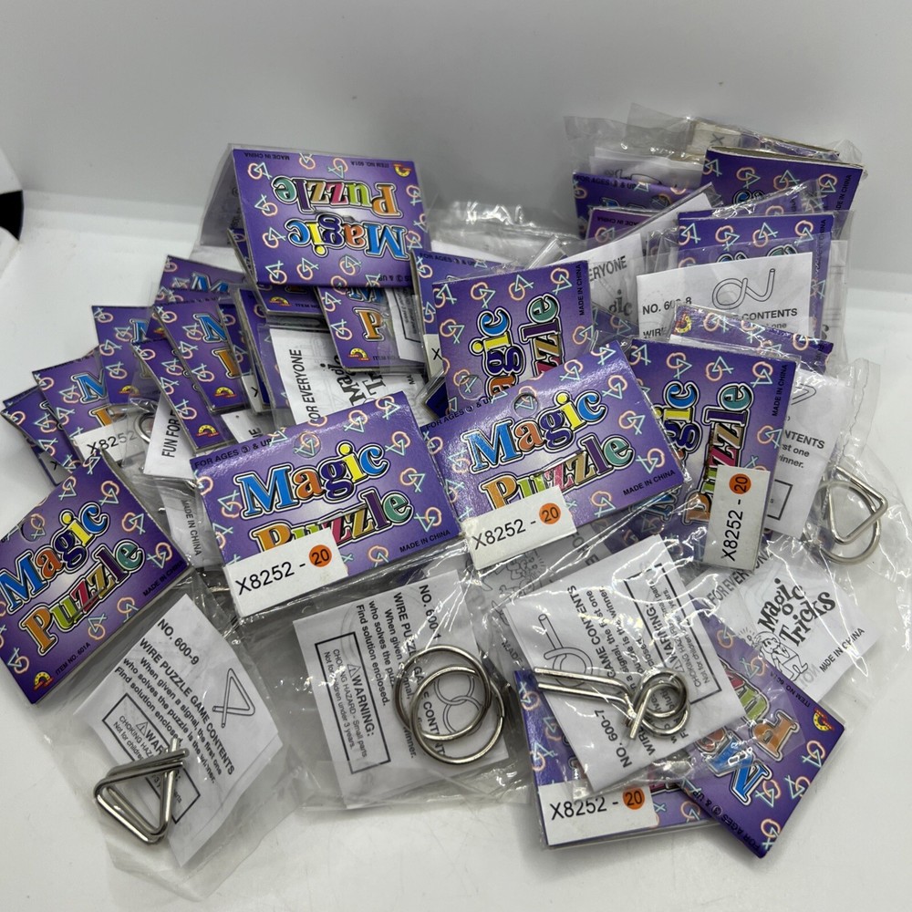 New Assortment Of 45 Small Magic Puzzles Magic Tricks