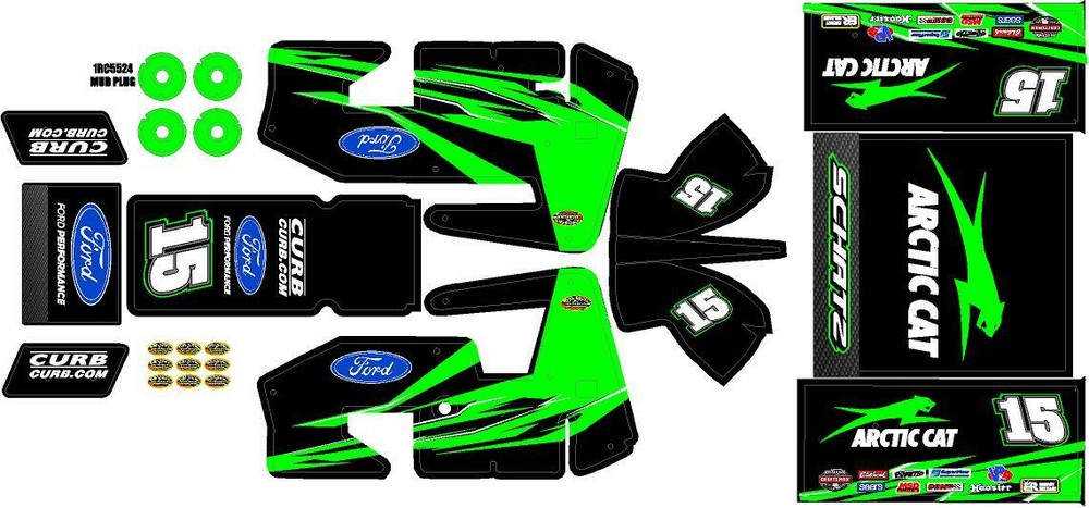 1RC SPRINT WRAP DSAC THEME WRAP KIT 1 X 18 SCALE