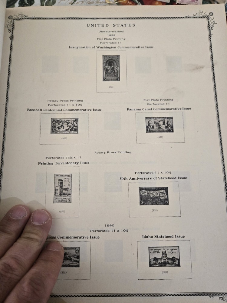 Scott The American Album for United States Stamps 1942 Unused See Details