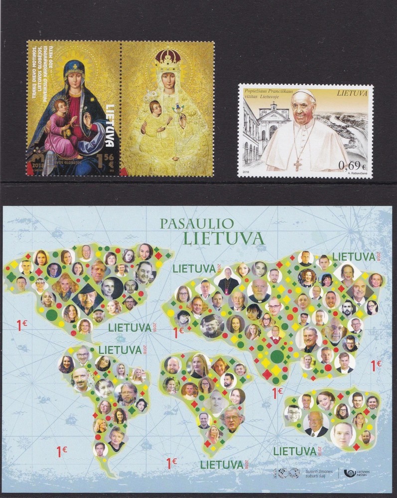 Lithuania Official Stamp Year Set 2018, MNH