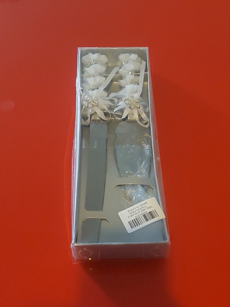 Wedding Cake Knife and Server Set