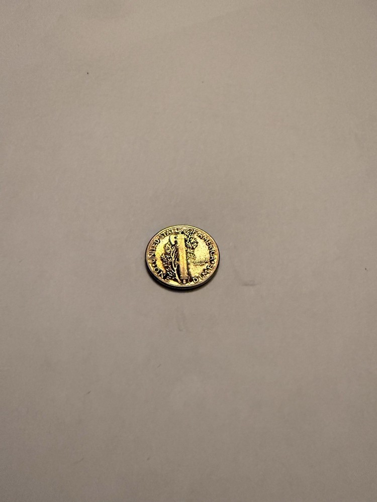 1945 Silver Mercury Dime *Rainbow Toned*