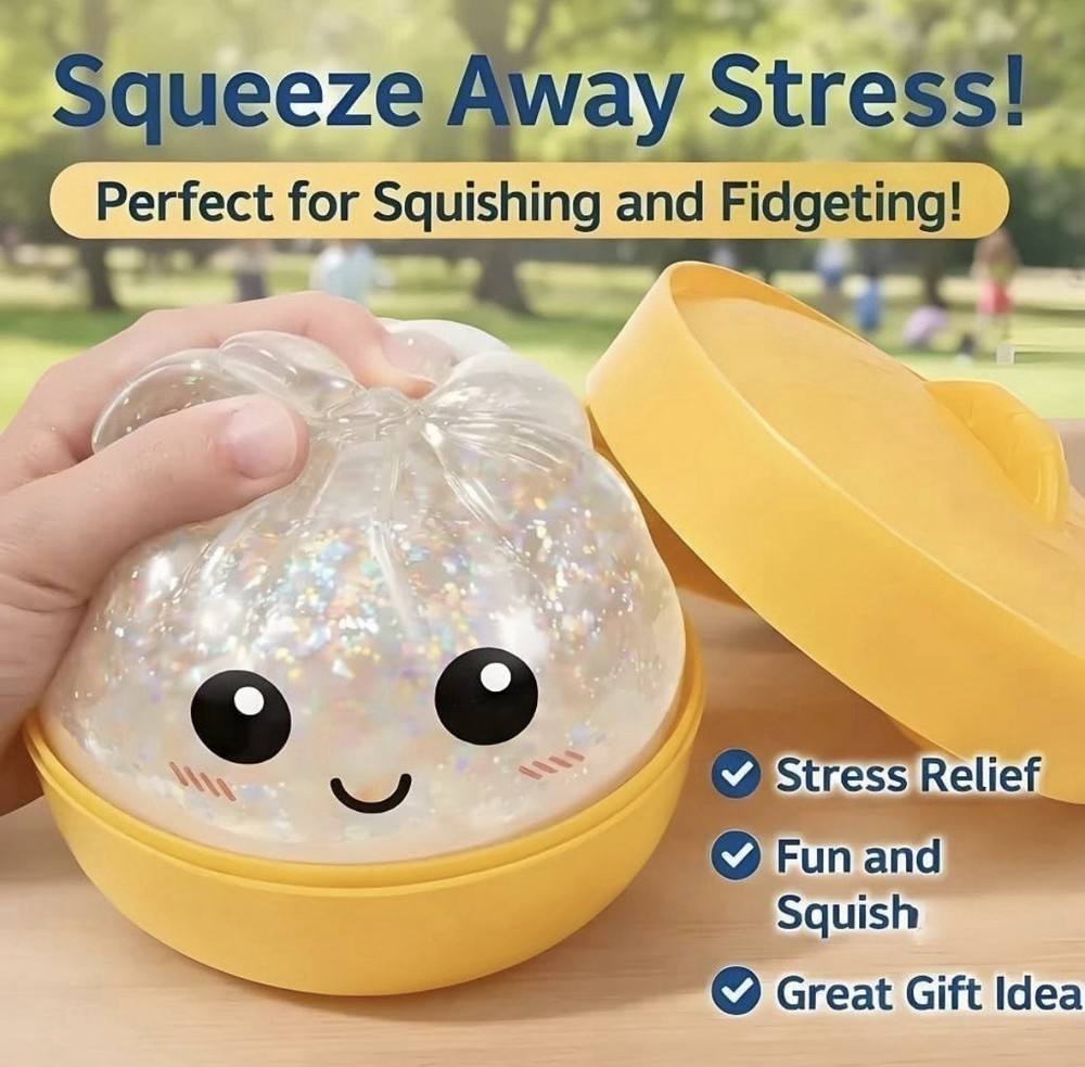 VIRAL Glitter Dumpling Squishy
