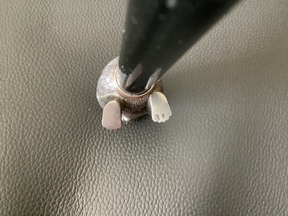 A Russian Silver Walking Stick