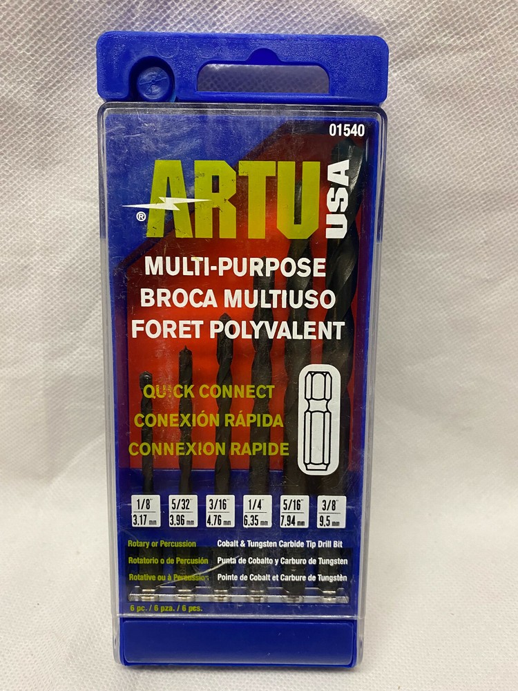 ARTU QUICK CONNECT MULTI-PURPOSE DRILL BIT SET 6 PCS 01540
