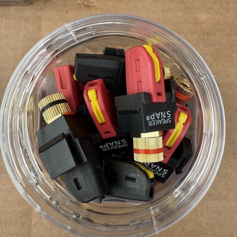 25 Pairs / 50 Pieces Speaker Snap Keystone Binding Posts