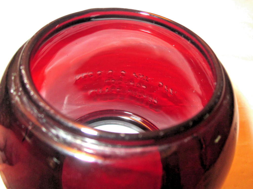 RED DIETZ LITTLE WIZARD LANTERN GLOBE