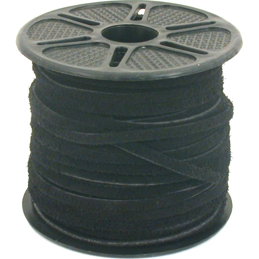 Black Split Suede Leather Lace Spool Lacing 3mm 25yds