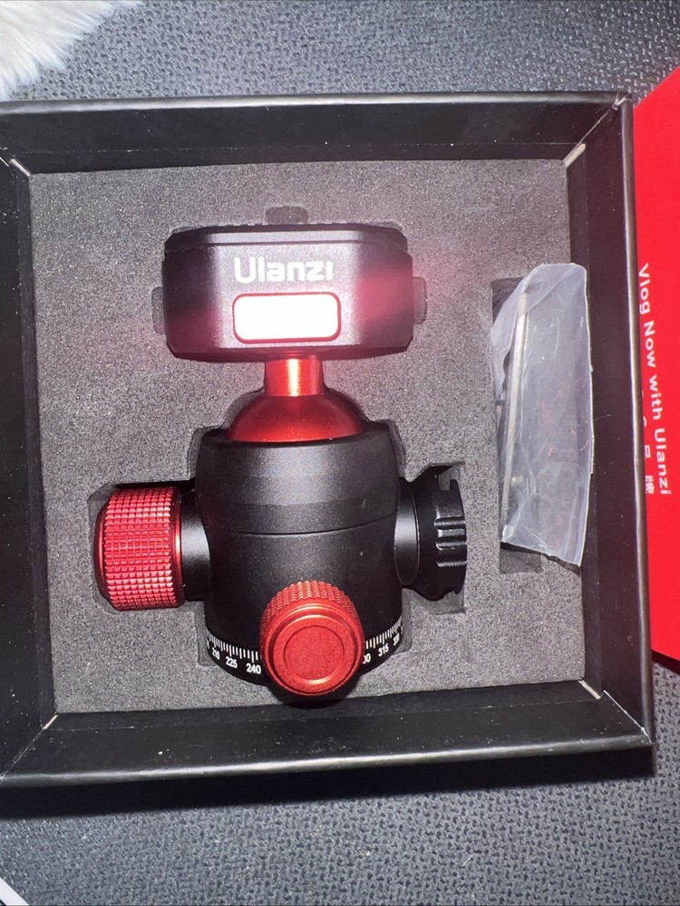 U-100 Quick Release Ball Head Tripod Mount with Cold Shoe for Camera LED Light