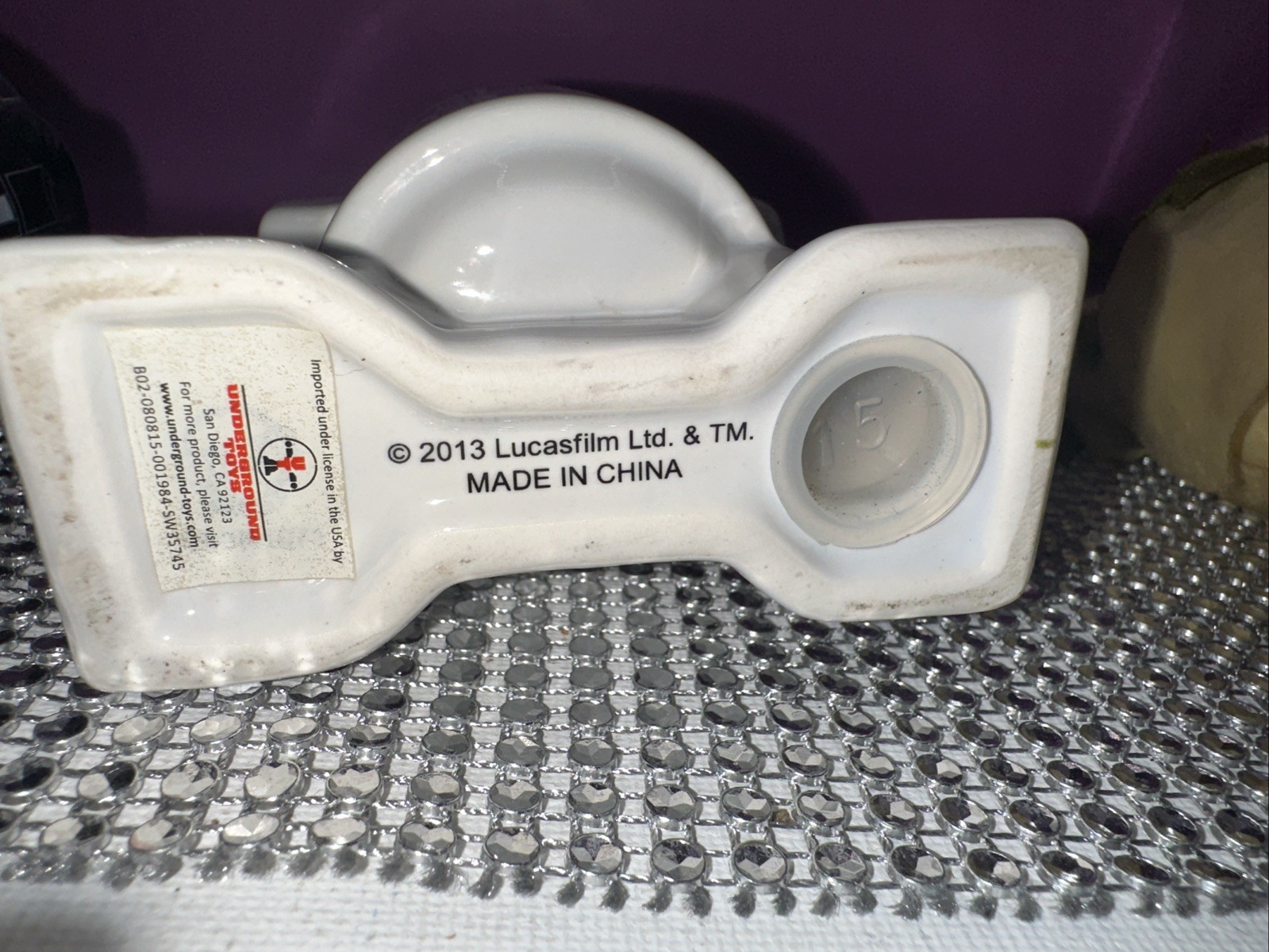 Star Wars Disney R2-D2 & R2-Q5 Droid Salt & 🧂 Pepper Shakers Ceramic 2013!