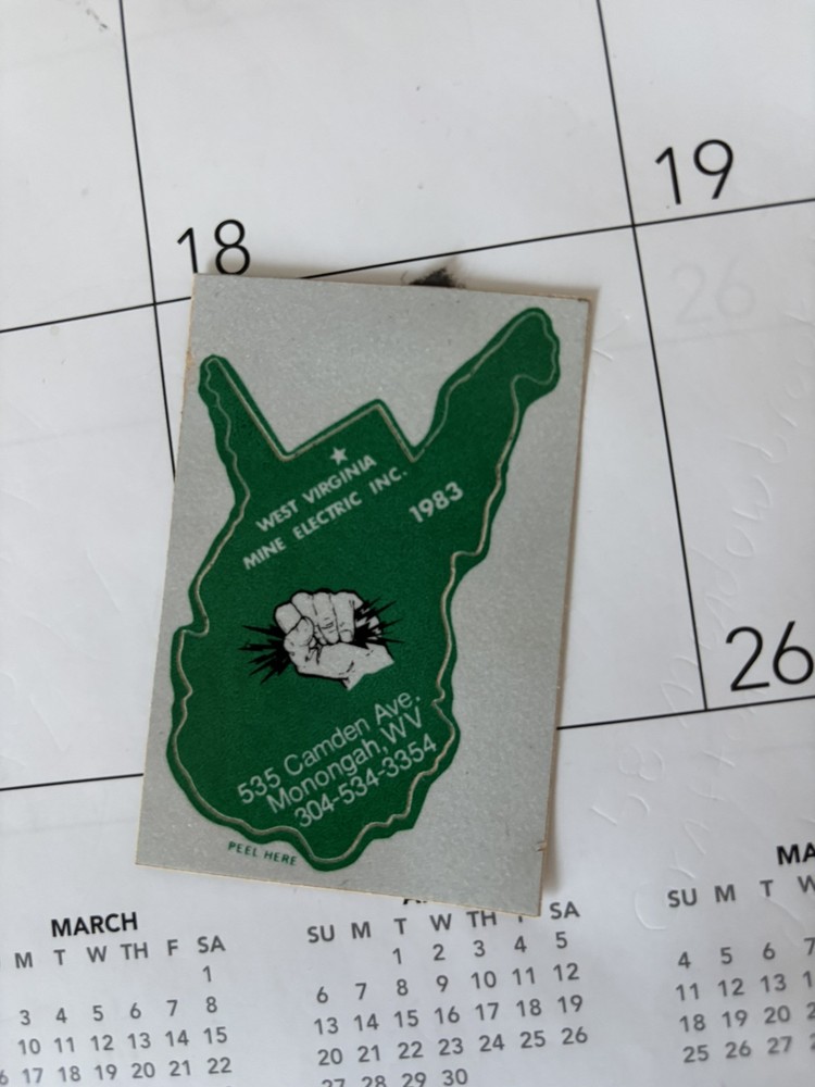 Coal Mining Stickers. (2025 Listing) # 352