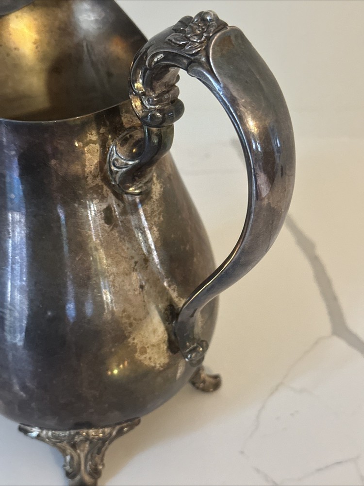 FB Rogers Silver Plated Footed beverage Creamer Pitcher