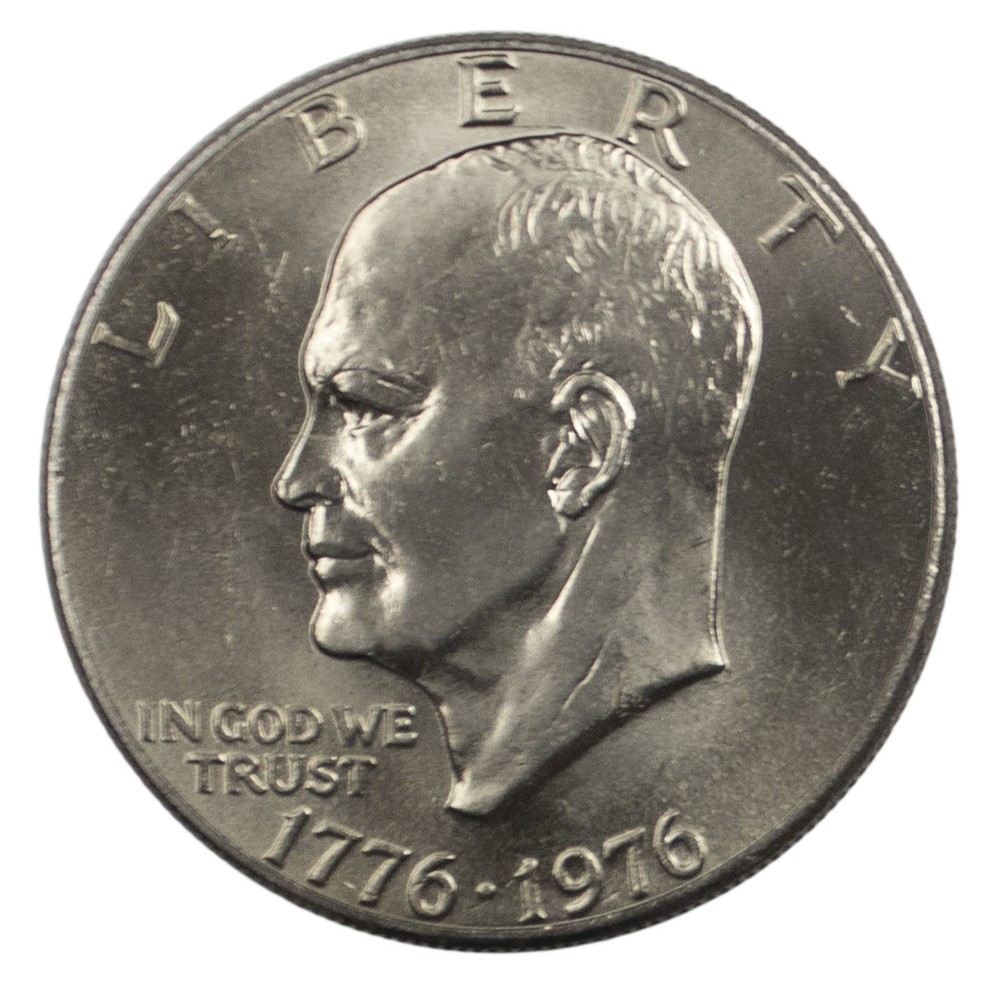 1976 Type 2 P & D Eisenhower Dollar BU Ike US Mint Cello 2 Coin Set