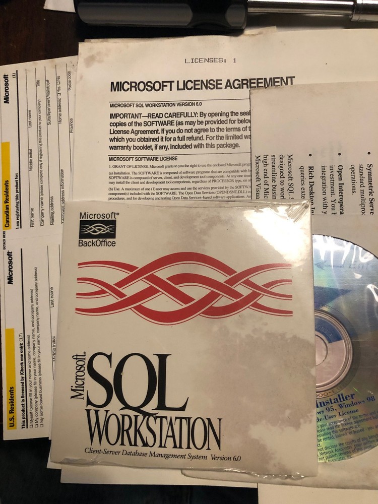 Microsoft SQL Workstation 6.0 228-875v600