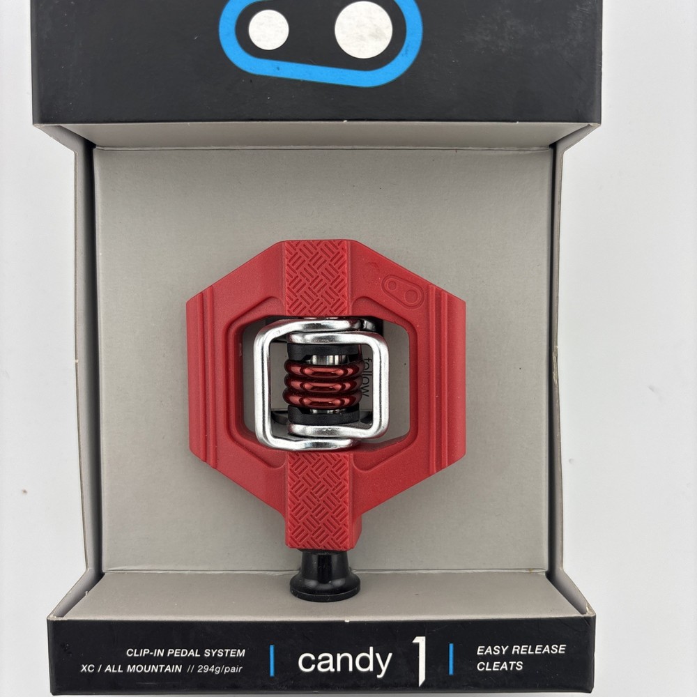 Crank Brothers Candy 1 Pedals Dual Sided Clipless with Platform Composite Red