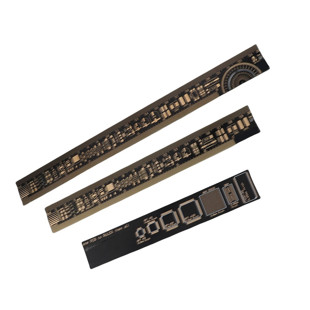 3PCS High Accuracy Multifunctional Printed Circuit Board Engineering Ruler For