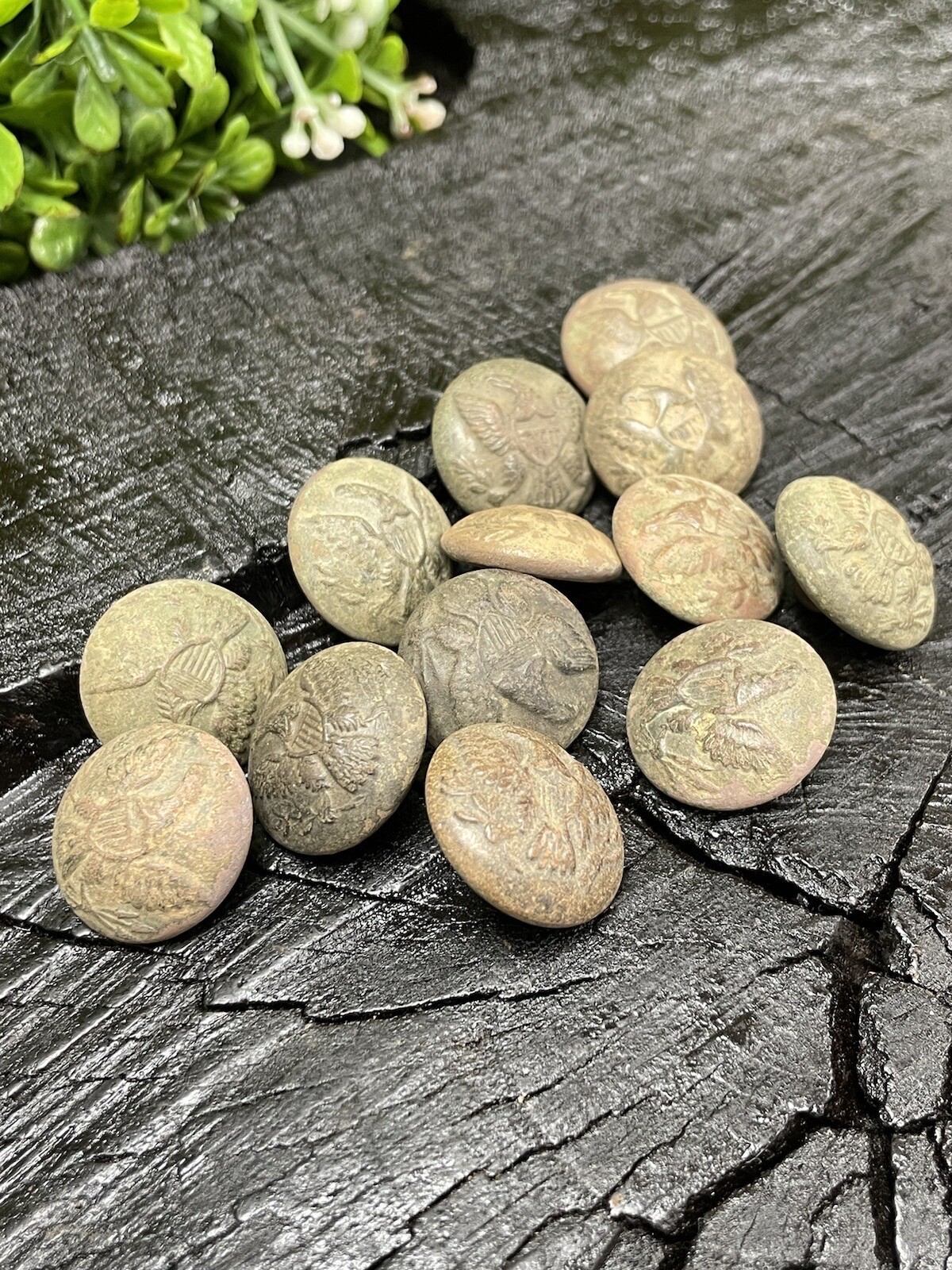 Old Rare Vintage Antique Civil War Relic Eagle Button Recovered Appomattox, VA