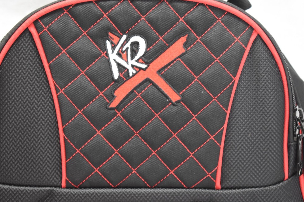 KR Strikeforce Royal Flush Deuce 2 Ball Bowling Backpack One Size Black & Red