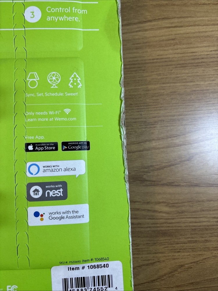 Wemo Mini Wi-Fi Smart Plug 2-pack Works with Alexa Google Assistant Nest