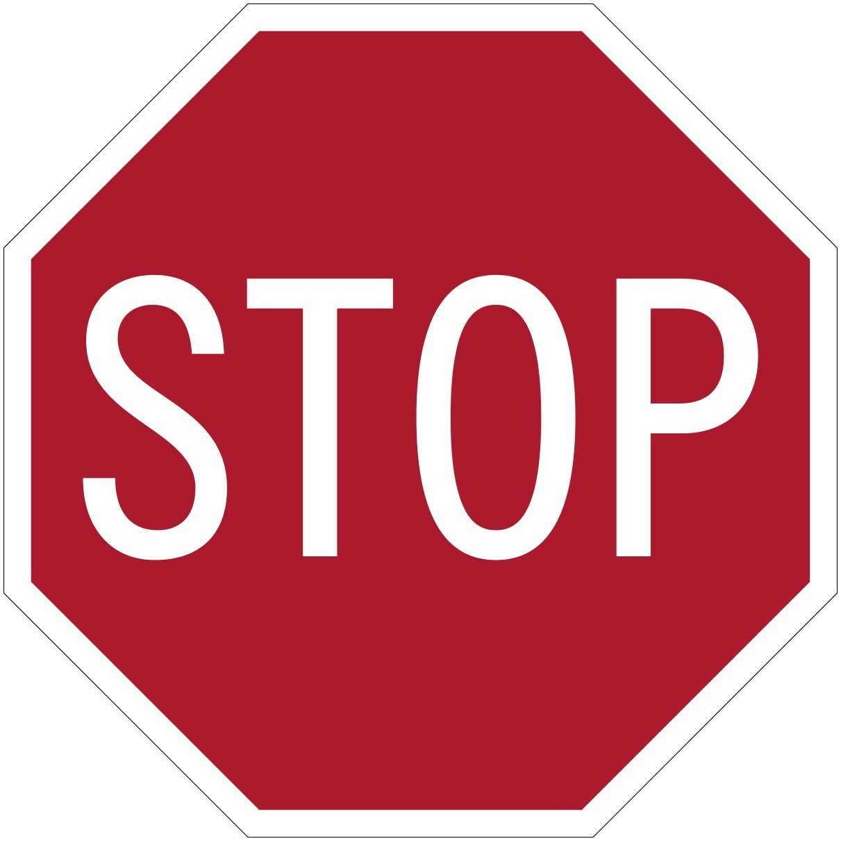 Stop Sign Stickers | 10 Vinyl Decals | 1.5" octagon shape | outdoor durable
