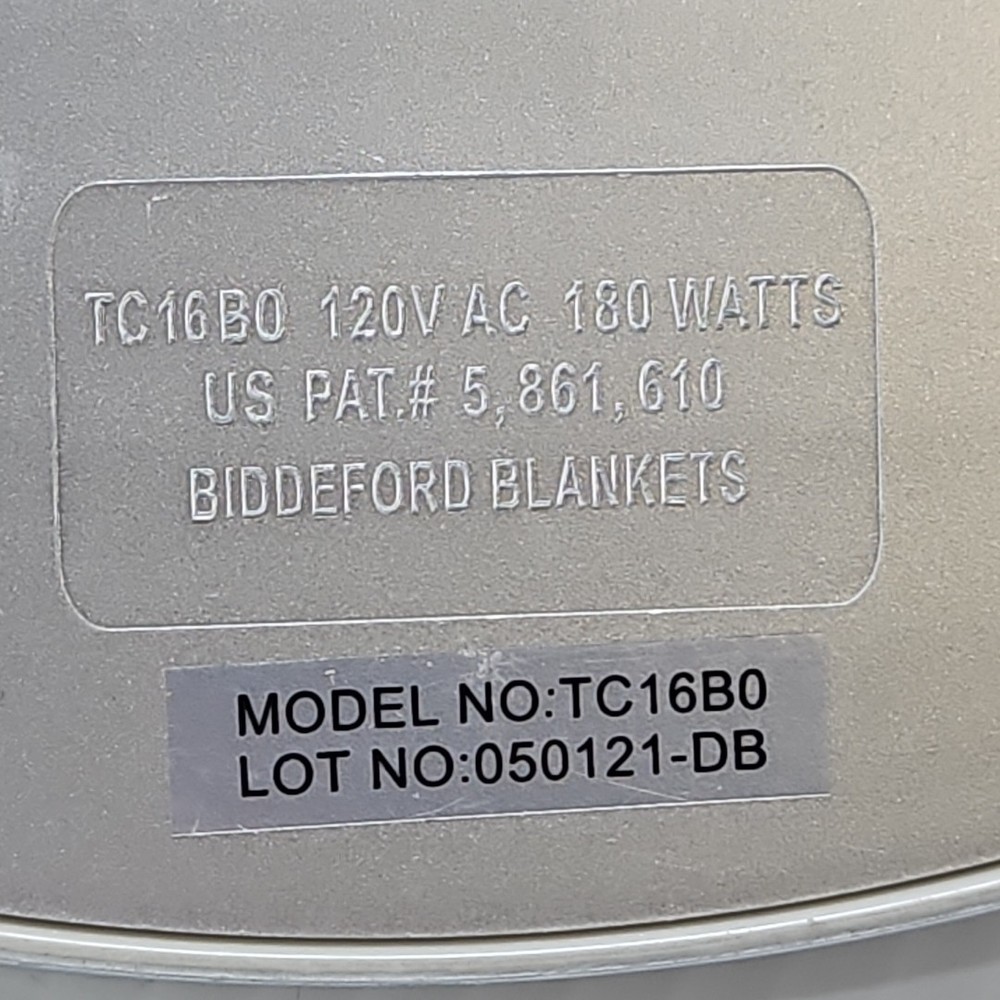 Biddeford TC16B0 Electric Heat Blanket Auto-Off Controller Control 4 Prong Plug