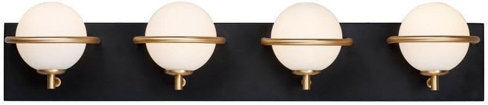 Revolve 4-Light Bath Vanity Fixture - Stylish & Compact 5.5" High Design