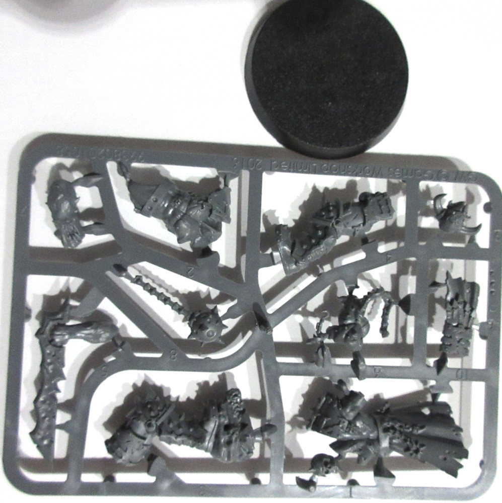 Warhammer Chaos Slaughterpriest with Hackblade sprue